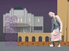 "Balanced Kaunas Modernism", a collage-type digital graphic artwork